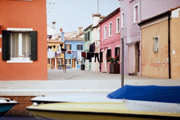 burano venetia case culori rufe